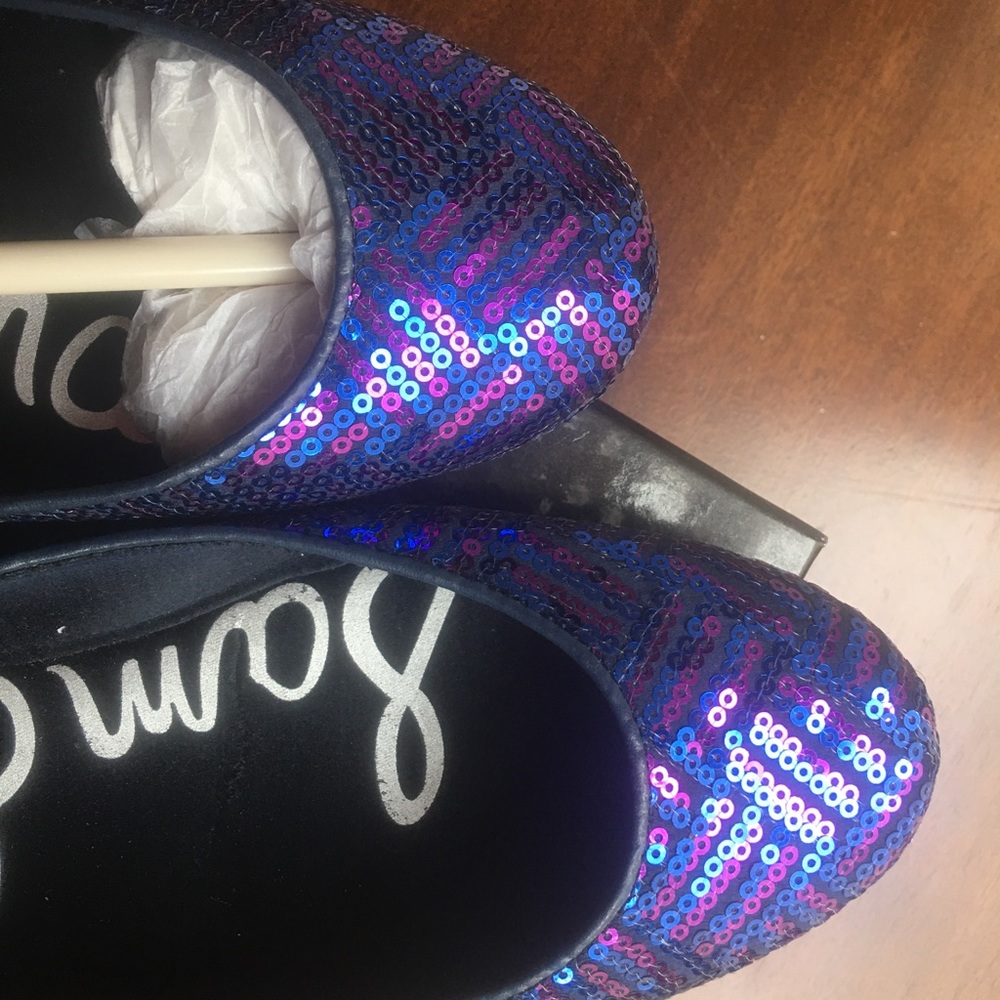 New In Box Sam Edelman Sequin Ballet Flats - Picture 3 of 6